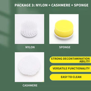 5 in 1 Multi-function Kitchen Handheld <strong>Electric</strong> <strong>Cleaning</strong> <strong>Brush</strong> With 3 <strong>Brush</strong> Heads <strong>Electric</strong> <strong>Cleaning</strong> <strong>Brush</strong> - Product Image 3