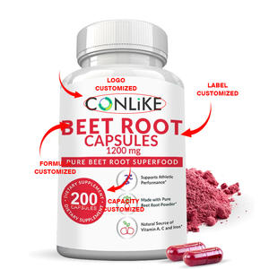 프라이빗 로고 유기농 비건 적색 비트 뿌리 추출물 캡슐 성인 면역 지원 및 항산화 효과 에너지 관리 - Product Image 6