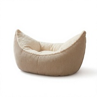 Fauteuil sensoriel Peapod moderne et confortable, canapé paresseux rembourré en tissu, lit pouf pour salle de jeux, bureau ou espace détente