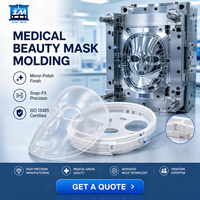 Masques faciaux en silicone de qualité médicale personnalisés, silicone liquide transparent souple, moulage personnalisé, moulage par soufflage