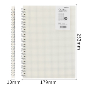 Deli LB580 <span class=keywords><strong>quaderno</strong></span> <span class=keywords><strong>a</strong></span> <span class=keywords><strong>spirale</strong></span> <span class=keywords><strong>a</strong></span> scacchi bianco Per studenti delle scuole PP cover B5 80 fogli <span class=keywords><strong>quaderno</strong></span> Per bambini diario 72 pezzi Per cartone - Product Image 3
