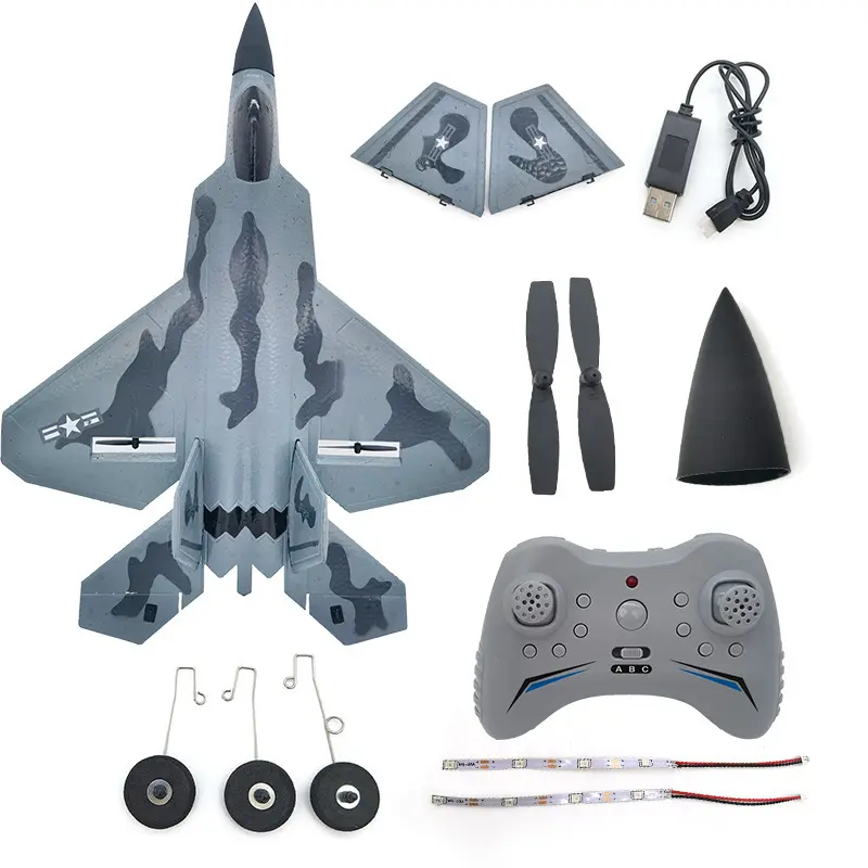 2023 Nieuwe Custom 2.4Lonrange Waterdichte Zweefvliegtuig Afstandsbediening Rc Epp Foam Fighter Speelgoed Vliegtuig Kit Model