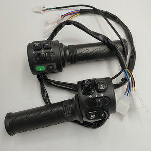 Acelerador para Bicicleta Eléctrica con Interruptor Integrado Conjunto de Manillar para Control de Velocidad Puños para Scooter + Botón de <span class=keywords><strong>3</strong></span> Velocidades para Luz y Bocina - Product Image 3