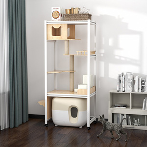 Customized cat climbing cabinet, cat climbing <b>frame</b>, cat <b>bed</b>, cat space capsule, cat climbing pillar, multi-level cat shelf - Product Image 4