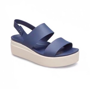 Sandales à talon ouvert en cuir respirant à lacets pour femmes avec semelle intermédiaire en caoutchouc - Légères, mode estivale pour l'extérieur - Product Image 3