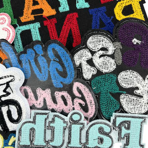 Patch religieux en chenille de grande taille, personnalisé, coloré, à appliquer au fer, avec inscription « Faith God Good Jesus », fabriqué en usine certifiée - Product Image 4