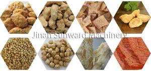 Línea de fabricación de proteínas vegetales texturizadas, equipo de maquinaria de proceso, máquina extrusora de trozos de soja, fabricante - Product Image 3