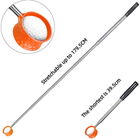 Outil de ramassage de balles de golf télescopique portable réglable durable Ramasseur de balles de golf OEM ODM Accessoires de golf