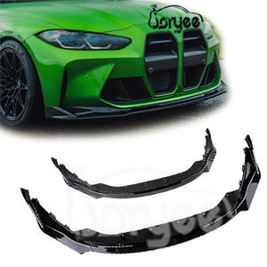 Lèvre avant en V Style pour <span class=keywords><strong>BMW</strong></span> G80 G82 <span class=keywords><strong>M3</strong></span> M4 2021- <span class=keywords><strong>2023</strong></span> Kit de carrosserie becquet de coffre en Fiber de carbone - Product Image 1