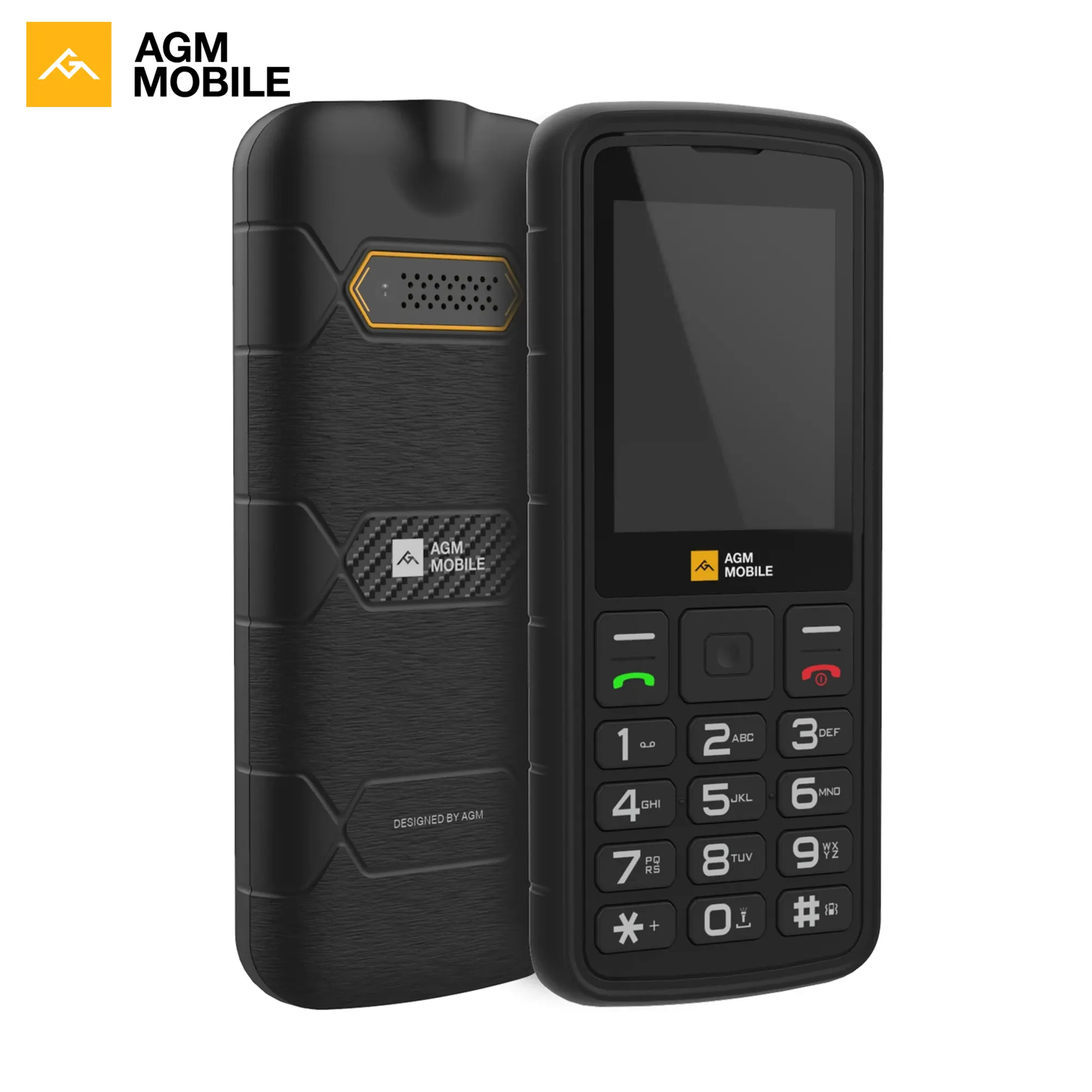 AGM M9 CE/Reach/ROHS/FCC FMラジオフィーチャーフォンlteスリムボタン電話ボタン携帯電話4g