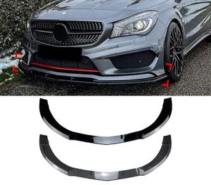 Oferta Especial: Lip Splitter Delantero con Aspecto de Fibra de Carbono para <span class=keywords><strong>Mercedes</strong></span> Benz <span class=keywords><strong>CLA</strong></span> C117 X117 Facelift <span class=keywords><strong>AMG</strong></span> <span class=keywords><strong>Line</strong></span> 2013-2015, Precio de Fábrica - Product Image 1