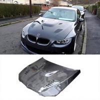 OLOTDI Style V Capot Moteur Avant en Fibre de Carbone Poli Miroir Noir Carbone Nouveau pour E92 E93 M3 2007+ B E92H004