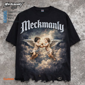T-shirt pour homme Meckmanly, manches courtes, col rond, imprimé motif Beagle, 100% coton, coupe classique, style décontracté - Product Image 2