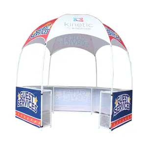 Custom Table Canopy Full-Printed Promotional Dome Tent With Removable Counter Table Trade Show Tent