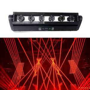 Venta caliente Precio de fabricante Barato RGB/RGBRGB Barra de haz láser 6 ojos Láser de luz de <span class=keywords><strong>cielo</strong></span> personalizado - Product Image 5