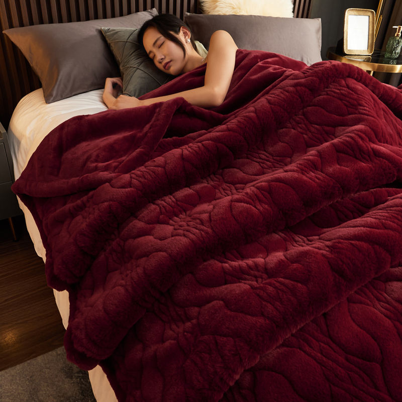 Fur Blanket Wine Red (5.50kg)