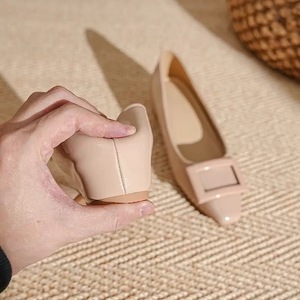 Zapatos de tacón grueso con lazo para mujer, estilo 2026, zapatos de boda rojos, antideslizantes, tacones altos de punta cuadrada - Product Image 4