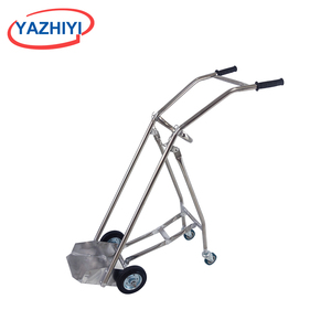 Chariot pliable pour bouteille d'oxygène en acier inoxydable YAZHIYI, pour <span class=keywords><strong>transport</strong></span> médical en milieu hospitalier - Product Image 2