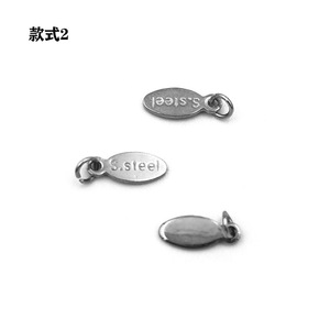 Colgante de acero inoxidable dorado con logotipo personalizable, joyería DIY, colgante redondo pequeño para regalo, accesorio de cadena H1030 - Product Image 3