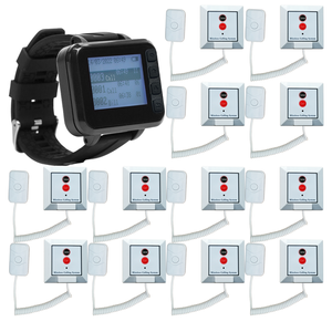 Không dây y tá hệ thống cuộc gọi, 10 Cạnh Giường Ngủ Nút & LCD xem máy nhắn tin bệnh nhân để nhân viên khẩn cấp phân trang cho bệnh viện phòng khám - Product Image 1