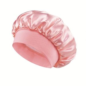 Custom Logo/Print Support Available Premium Satin Sleep <b>Bonnet</b> Non-Marking Band Breathable Adjustable <b>Hair</b> Beach Outdoor Cycling - Product Image 4