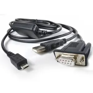 Cables personalizados y accesorios de uso común Puerto serie RS232 Teléfono móvil sin controlador USB Micro tipo C a DB9 Cable hembra