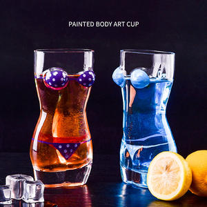 Bikini corps humain corps féminin peint à la main lunettes maillots de bain longue boisson conteneur fête cocktail <span class=keywords><strong>tropical</strong></span> <span class=keywords><strong>verre</strong></span> à bière - Product Image 4