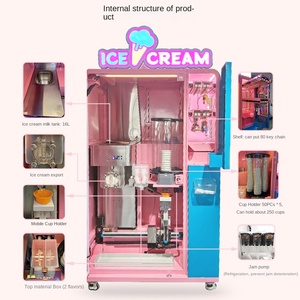 เครื่องจำหน่ายไอศกรีมหลายรสชาติสำหรับทำเบเกอรี่อุปกรณ์ทำอาหาร - Product Image 4