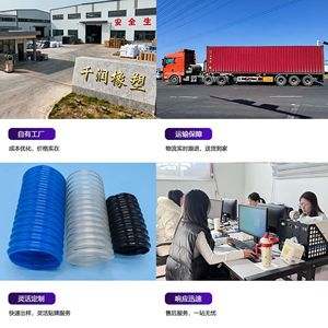 Pu Steel Wire Flexible Hose 25mm-600mm Anti Static Fire Retardant For Gas <b>Dust</b> <b>Powder</b> Fiber Chip Transport - Product Image 5