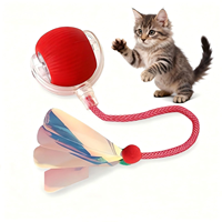 Venta Directa de Fábrica: Juguetes para Mascotas, Pelota con Plumas, Pelota Inteligente Automática Interactiva para Perros, Pelota Eléctrica Rápida para Gatos