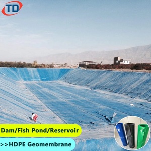 Geomembranas HDPE Azules Anti-UV para Piscinas y Estanques, para Piscifactorías, con Espesores de 0.35mm, 0.5mm, 0.75mm y 1mm, Geomembrana para Presas - Product Image 1