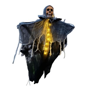 Halloween appesa decorazioni fantasma all'aperto al coperto spettrale fantasma di Halloween con luci per giardini di giardini - Product Image 1