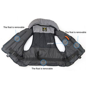 بدلة صيد بحرية متعددة الجيوب مع نسيج أكسفورد قابل للإزالة-سترة خوض خارجية للصيد في آسيا على الطرق - Product Image 3