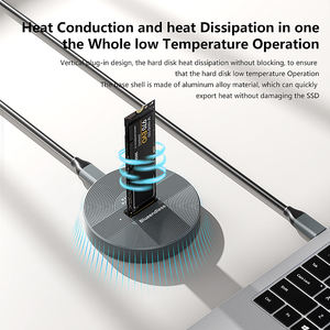เคสอลูมิเนียม SSD M2 NVMe SATA NGFF USB 3.1 Type-C Type C <span class=keywords><strong>M</strong></span>.2 SSD เคสรองรับ NVMe NGFF SSD - Product Image 6