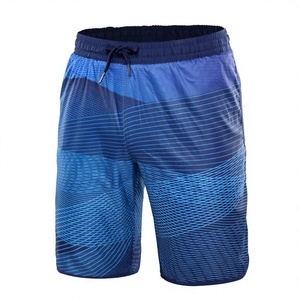 Shorts de bain pour homme avec logo personnalisé, dégradé de couleurs, extensibles dans 4 directions, séchage rapide, résistants à l'eau, avec cordon de serrage - Product Image 3