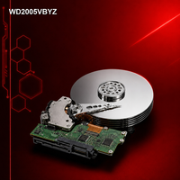 Disque dur d'entreprise 2 To Gold WD2005VBYZ 7200 tr/min SATA 6 Gbit/s 128 Mo de cache 3,5 pouces pour serveurs, centres de données, RAID et systèmes de sauvegarde