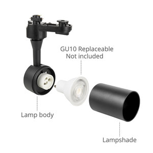 Hệ Thống Theo Dõi Đầu Di Chuyển Hiện Đại Bằng Nhôm Có Thể Điều Chỉnh Đèn Led Theo Dõi Cố Định Gu10 - Product Image 5