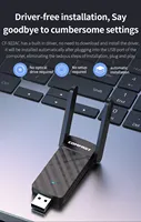 1200Mbps Adaptateur USB 5Ghz Ethernet LAN Cartes Réseau MT7612U Récepteur Wifi USB sans fil Compatible Linux Ordinateur Portable Externe USB3.0
