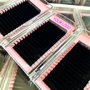 علامة خاصة C D CC DD L <span class=keywords><strong>M</strong></span> LC LD أسود غير لامع وصلات رموش من الكشميرات صواني للبيع بالجملة لوازم فردية لوصلات رموش - Product Image 1