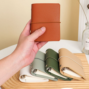 Carnet promotionnel en cuir PU M5 – Cadeau idéal, carnet de lecture à feuilles mobiles, petit carnet portable - Product Image 1