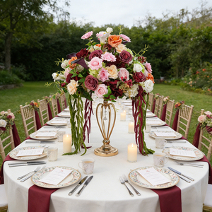 Ramo de Rosas Ecológico al por Mayor, Hortensias de Seda, Flores Artificiales en Forma de Bola, Centros de Mesa y Decoraciones para Bodas - Product Image 3