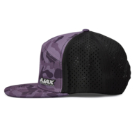 Casquette de baseball à rayures ethniques pour hommes, imprimé personnalisé, camouflage noir, broderie 3D, patch en caoutchouc, logo en PVC, trou découpé au laser étanche
