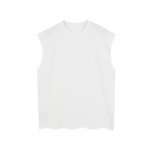 T-Shirt <span class=keywords><strong>Senza</strong></span> <span class=keywords><strong>Maniche</strong></span> in Cotone da Uomo, Canotta Personalizzata, Chemise Pour Homme Oversize, T-Shirt Vintage per Uomo - Product Image 4