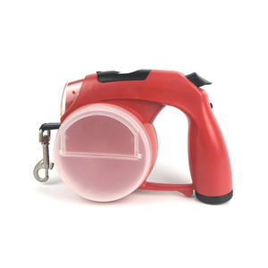 Laisse de chien rétractable LED multifonctionnelle 5 en 1 mains libres avec sac à crottes bol de nourriture et d'eau durable - Product Image 5