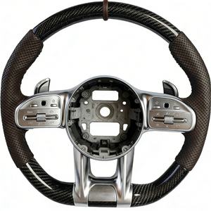 Volante de Fibra de Carbono Personalizado para <span class=keywords><strong>Mercedes</strong></span> Benz W118 W177 <span class=keywords><strong>GLS</strong></span> <span class=keywords><strong>450</strong></span> C63S C219 E55 - Product Image 4