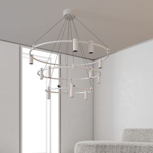 Modern Creative Copper LED Track <b>Light</b> with <b>Smart</b> Control and Dimmable Features Minimalist Design for Round Square Track Rails - Product Image 2