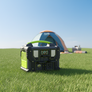 Batterie de secours mobile MIQ, générateur solaire portable pour le camping, la maison et l'extérieur, station d'alimentation au lithium 500w avec éclairage - Product Image 5