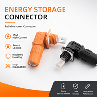 Connecteur de stockage d'énergie rotatif à 360°, contact en laiton 200A, 1000V, anti-contact, étanche IP67, prise/augmenteur pour applications aérospatiales, audio et vidéo