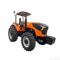Tracteur à roues motrices KESHENG série TD 100-160HP avec transmission par engrenages, moteur de marque réputée, haute productivité et longue durée de vie