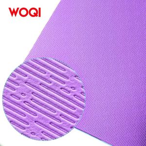 Tapis de yoga Woqi 6 mm d'épaisseur, tapis d'exercice en EVA violet rectangulaire pour le yoga et les entraînements - Product Image 2